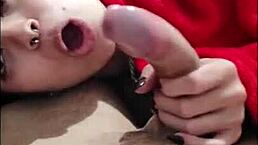 A Couple Warms Up with a Blowjob in the Cold Weather