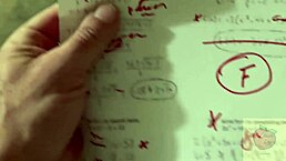 Stepson fails exam, so blonde mom sucks him off for comfort