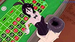 朽木露琪亚和四枫院夜一兔女郎狂野中出 - 死神Hentai！