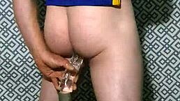 amateur gay guy using dildo in jersey for taboo masturbation