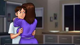 Summertime Saga 4 has sexy Jamie showering. Dude, watching those big tits on that mature college teacher is unreal!