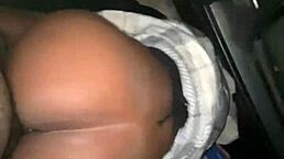 shy ebony teen neighbor with monster cock in car