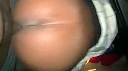 shy ebony teen neighbor with monster cock in car