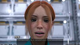 Red Head Haylee Shares First Kiss in Stranded Space 33 Game.