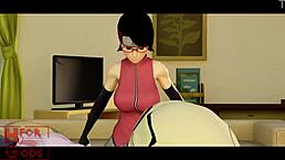 Hinata在粗暴3D本子肛交中睡着