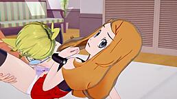 Clemont weds Serena in steamy 3D Pokemon hentai