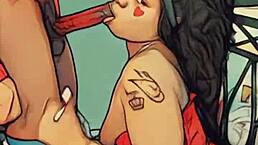 mommy sucks stepbro cock like she has no teeth