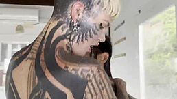 i had a sexy tattooed princess come to my training session with damilvvs, it was amazing