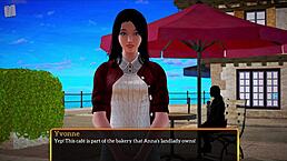 in my new family 415, the blonde characters have big asses in a homemade cartoon game