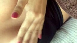 my lover passionately sucks my big natural tits and i sent this video to tease him intensely with wife gay action