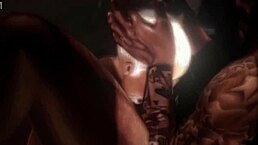 Dumb White Slut Bent Over for Rough Interracial Pounding