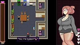 phantom thief sylphy 2 gameplay with office slut scenario in action