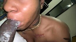 I convinced my gay buddy to suck my big dick, then she called her girlfriend to watch