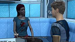 Yo, married busty ebony is pissed at me in space!