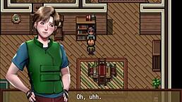 Two busty milfs give double titjob in hentai zombie game