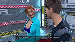 Red Head Haylee Shares First Kiss in Stranded Space 33 Game.