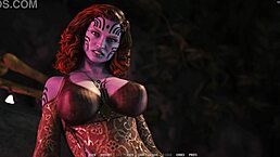 Whoa! Busty Alien with Big Cock Begs Me to Lick and Pound Her in 3D Game! 😍