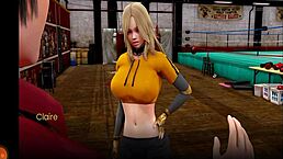 Maid waifu meets in fantasy hentai