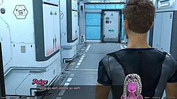 Yo, married busty ebony is pissed at me in space!