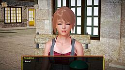 in my new family 415, the blonde characters have big asses in a homemade cartoon game