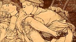 Hey, check this vintage erotic cartoon art! 🔥