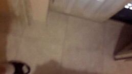 European gay man gasps while jerking off with feet in fetish scene!