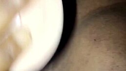 Feeling intense pleasure in ebony milf anal fuck with big ass