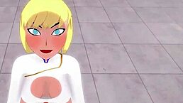 Power Girl in Wild POV Fantasy with Super Man Full Scene