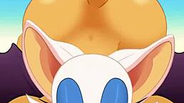 Rouge Sucking Cock, Swallowing Cum, Fucked Hard in Ass