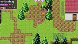 noelle does her best in game anime scene