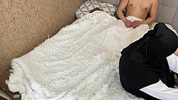 Arab milf's tights drenched in cum after wild session