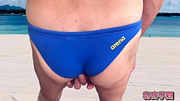 Blonde Stepdaughter Toy Fucked in Halloween Outdoor Action