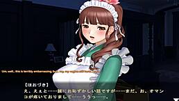 maid-san to boin game hozuki scene 4 in english cosplay action