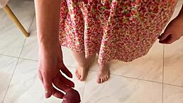 Russian Stepfather Bangs Stepdaughter Hard for Spying on Him