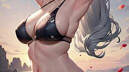 3D animated Asian babe gets wild with stranger in hot creampie action.