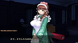 maid-san to boin game hozuki scene 4 in english cosplay action
