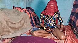 Hey, did my step-brother-in-law catch me with brinjal before pounding my pussy?