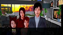 Redhead Brunette With Big Tits In My New Family 260