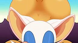 Rouge Sucking Cock, Swallowing Cum, Fucked Hard in Ass