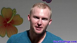 Wow, this orgy-loving gay hunk gets tagteamed hard!