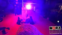 La Almeja Gallega rocks the party with strapon anal!