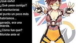 Tracer Overwatch femdom guiding my anal play with toys