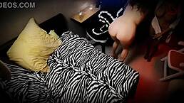 Milf Red Cat, busted with father-in-law, total mess!