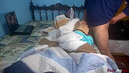 I Wake Up Best Friend for Hard Anal Fuck and Creampie