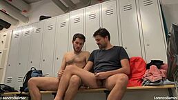 Caught Fucking In Public Changing Room Locker Gay Exhibition