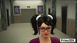 Big Booty Futa Cock Play in Prime3DX Animation