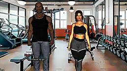 cuckold husband lets another man touch his wife's big ass in a couples love 02 3d hentai porn game