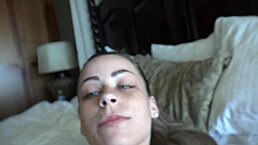 Does renee rose suck cock deep in pov then eat cum off feet?