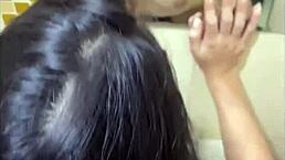 quick bathroom bang with colombian teen at party