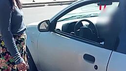 wife masturbates to stranger in car, husband filming – naughty or nice?